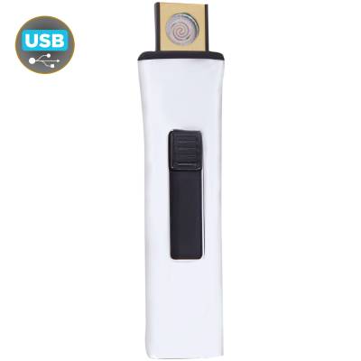 Зажигалка  электронная с зарядкой от USB серебристая (4403976) - HAKKI.RU