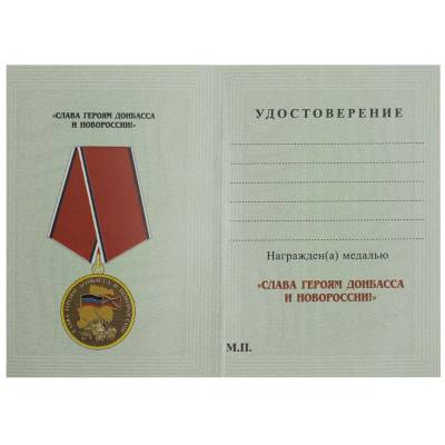 Медаль Слава героям Донбасса и Новороссии! (2401916) - HAKKI.RU