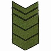 Знак - годичка ( нашивка шеврон ) нарукавный за выслугу лет ( по годам службы ) 17 лет полевой вышитый (2508092) - ВОЕНТОРГ ТЫЛОВИК