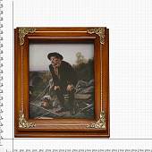 Панно Счастливый рыбак деревянное ( печать на холсте ) 290х340х90 (4406347) - ВОЕНТОРГ ТЫЛОВИК