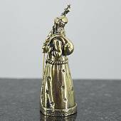 Колокольчик сувенирный Дед Мороз бронзовый (4416011) - ВОЕНТОРГ ТЫЛОВИК