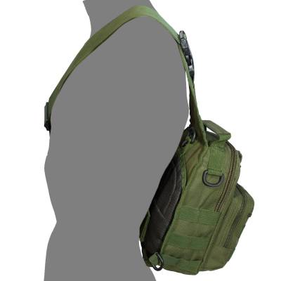 Сумка-органайзер TAC через плечо тактическая MOLLE оливковая (3310281) - HAKKI.RU