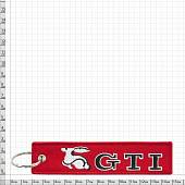 Брелок с символикой GTI вышитый полоса ( лента ) 13х3 красный (4402475) - ВОЕНТОРГ ТЫЛОВИК