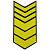 Знак - годичка ( нашивка шеврон ) нарукавный за выслугу лет ( по годам службы ) 18 лет вышитый на липучке (2508018) - HAKKI