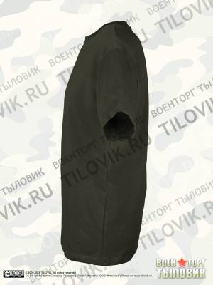 Футболка мужская короткий рукав, оливковая (1208091) - HAKKI.RU