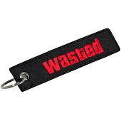 Брелок с символикой Wasted  вышитый полоса ( лента ) 13х3 черный  (4402410) - ВОЕНТОРГ ТЫЛОВИК