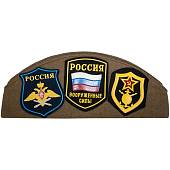 Пилотка военная СА ВС СССР сувенирная со звездой и значками оригинал хаки (1405995) - ВОЕНТОРГ ТЫЛОВИК