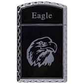 Зажигалка  газовая Eagle ( орел ) серебристо-черная (4403355) - ВОЕНТОРГ ТЫЛОВИК