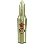 Зажигалка газовая настольная Снаряд с символикой ГРУ ГШ ВС / звезда СССР с пепельницей золотистая (4403220) - ВОЕНТОРГ ТЫЛОВИК