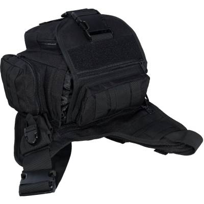 Сумка-органайзер TAC на плечо тактическая MOLLE черная (3310106) - HAKKI.RU
