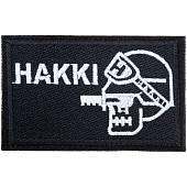 Нашивка ( шеврон патч patch ) тактическая HAKKI вышитая 80х50 на липучке черная (2509552) - ВОЕНТОРГ ТЫЛОВИК