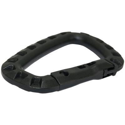Карабин ( carabiner ) Geoline GPc-PC-1 54742 пластиковый чёрный (3323014) - HAKKI.RU
