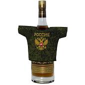 Рубашка ( чехол) сувенирная Герб России на бутылку цифра зеленая (4405015) - ВОЕНТОРГ ТЫЛОВИК