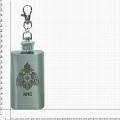 Фляга подарочная с символикой МЧС России 2 OZ-50 мл серебристая (4608069) - ВОЕНТОРГ ТЫЛОВИК