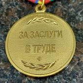 Медаль ФСВНГ ( Росгвардия ) РФ - За заслуги в труде (2401961) - ВОЕНТОРГ ТЫЛОВИК