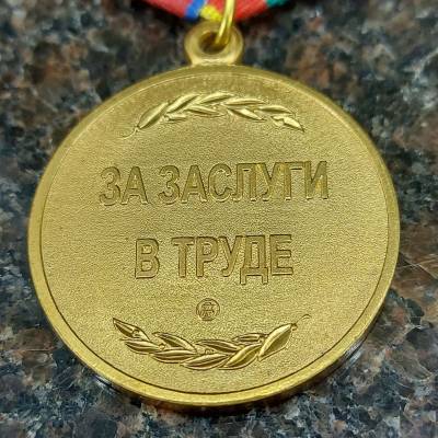 Медаль ФСВНГ ( Росгвардия ) РФ - За заслуги в труде (2401961) - HAKKI.RU