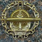 Знак нагрудный Подводная лодка с цепью закрутка (2301104) - ВОЕНТОРГ ТЫЛОВИК