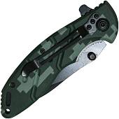 Нож складной STRIDER KNIVES полуавтоматический с клипсой камуфлированный цифра зеленая (3913064) - ВОЕНТОРГ ТЫЛОВИК