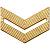 Знак различия ( лычка ) на погон Младший сержант золотистая (2101045) - HAKKI
