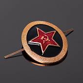 Кокарда Морская пехота СССР с эмалью золотистая (2105028) - ВОЕНТОРГ ТЫЛОВИК
