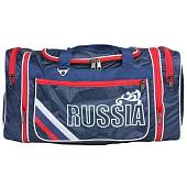 Сумка раздвижная  боковым карманом триколор Россия / Russia  55х35х25 50 л 10м синяя (3310110)  - ВОЕНТОРГ ТЫЛОВИК