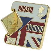 Значок ( знак ) олимпийский Лондон / London 2012 команда России Гребля / Rowing коллекционный на пимсе (2308026) - ВОЕНТОРГ ТЫЛОВИК