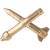 Эмблема ( знак ) петличная ( петлица ) ЗРВ ВВС золотистая (2102068) - HAKKI.RU
