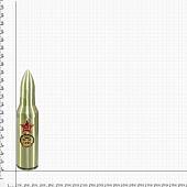 Зажигалка газовая настольная Снаряд с символикой ГРУ ГШ ВС / звезда СССР с пепельницей золотистая (4403220) - ВОЕНТОРГ ТЫЛОВИК