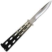 Нож бабочка ( балисонг ) BENCHMADE складной черно-серый (3915012) - ВОЕНТОРГ ТЫЛОВИК