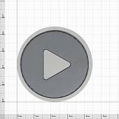 Нашивка ( шеврон патч patch ) тактическая PLAY 3D PVC ( пластизоль ) на липучке 4,5х4,5 серая (2504213) - ВОЕНТОРГ ТЫЛОВИК