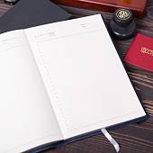 Ежедневник с символикой ФСО России недатированный А5 96 л 20-23 золото синий (4302944) - ВОЕНТОРГ ТЫЛОВИК