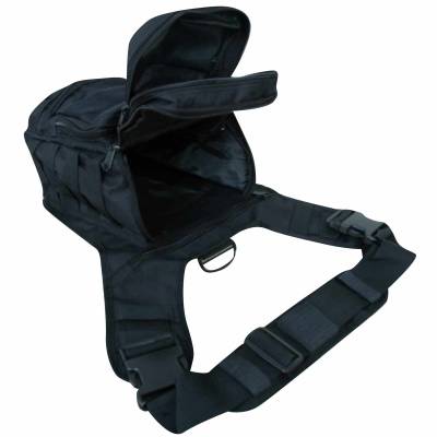 Сумка-органайзер TAC через плечо тактическая MOLLE черная (3310327) - HAKKI.RU