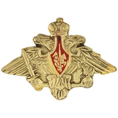 Знак фрачный СУХОПУТНЫЕ ВОЙСКА 21х15 мм золотистый (2302082) - HAKKI.RU