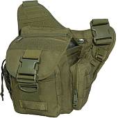 Сумка-органайзер TAC на плечо тактическая MOLLE оливковая (3310182) - ВОЕНТОРГ ТЫЛОВИК