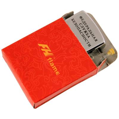 Зажигалка бензиновая с символикой ФСБ (4403096) - HAKKI.RU