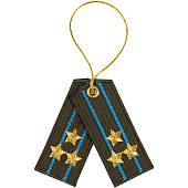 Вымпел мини в авто погоны вышитые Полковник ВДВ / ВКС России (4501074) - ВОЕНТОРГ ТЫЛОВИК