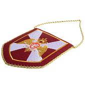 Вымпел с символикой ФСВНГ ( Росгвардия ) России вышитый малый 13х16 красный (4502024) - ВОЕНТОРГ ТЫЛОВИК