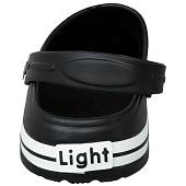 Кроксы LIGHT ( ЛАЙТ ) мужские резиновые черные (1520001) - ВОЕНТОРГ ТЫЛОВИК