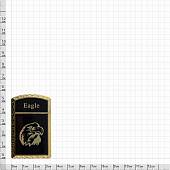 Зажигалка  газовая Eagle ( орел ) золотисто-черная (4403356) - ВОЕНТОРГ ТЫЛОВИК