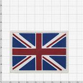Нашивка ( шеврон патч patch ) тактическая флаг GREAT BRITAIN ВЕЛИКОБРИТАНИЯ 3D PVC ( пластизоль ) на липучке 7х5 белая (2504132) - ВОЕНТОРГ ТЫЛОВИК