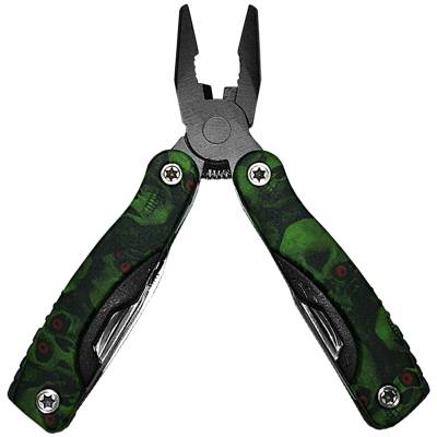 Инструмент многофункциональный ( Multi Tool ) 9 инструментов череп зеленый 7 (3304983) - HAKKI.RU