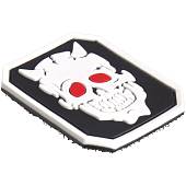 Нашивка ( шеврон патч patch ) тактическая Череп 3D PVC ( пластизоль ) на липучке 5х4 черная (2504230) - ВОЕНТОРГ ТЫЛОВИК