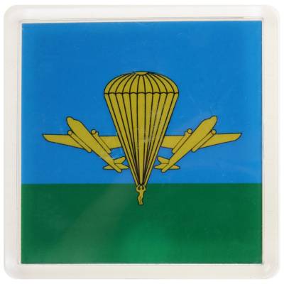 Магнит Флаг ВДВ РФ 65х65 мм (4404313) - HAKKI.RU