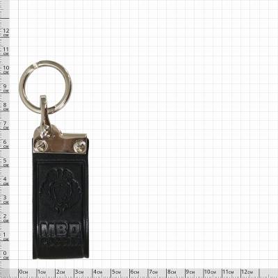 Брелок для ключей МВД России кожаный черный (4402405) - HAKKI.RU