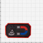 Нашивка ( шеврон патч patch ) тактическая Shit Magnet 3D PVC ( пластизоль ) на липучке 6х3,5 черная (2504778) - ВОЕНТОРГ ТЫЛОВИК