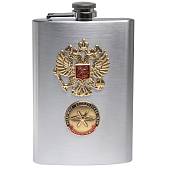 Набор подарочный с символикой ВКС России / Герб ( орел ) РФ ( фляжка 270 мл + стопки 2х30 мл + стопка складная 1х150 мл + лейка ) (4801146) - ВОЕНТОРГ ТЫЛОВИК