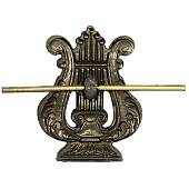 Эмблема ( знак ) петличная ( петлица ) Военно-оркестровых войск защитная  (2102082) - ВОЕНТОРГ ТЫЛОВИК