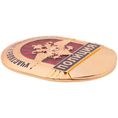 Знак ( жетон ) нагрудный Полиция Участковый уполномоченный (2304005) - HAKKI.RU