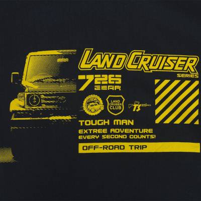 Футболка 726 GEAR мужская Land Cruiser черная (1214016) - HAKKI.RU