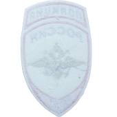 Нашивка ( шеврон ) на рукав Полиция МВД России 7,5х12 вышитая белая (2503479) - ВОЕНТОРГ ТЫЛОВИК